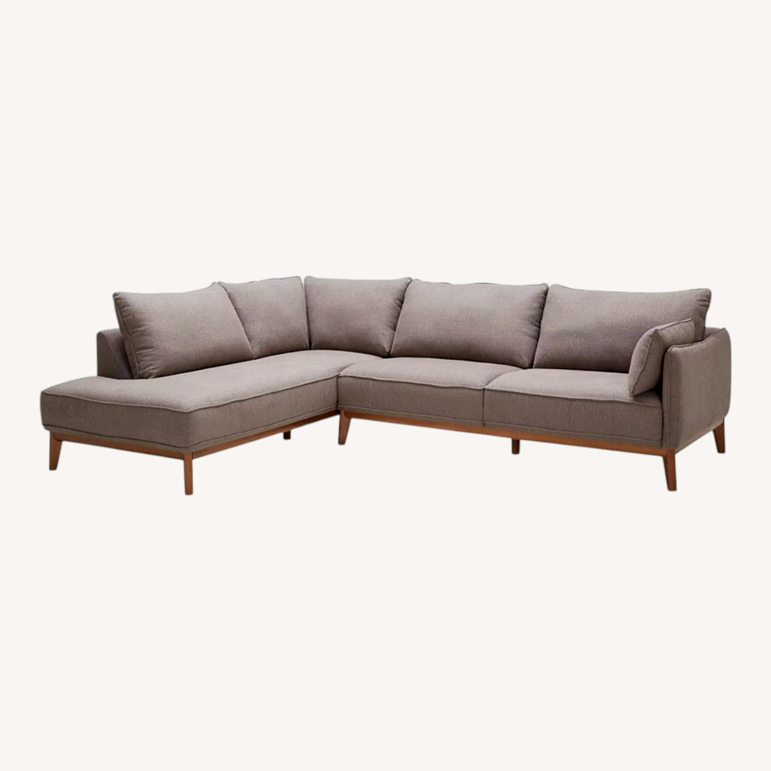 Macy's Jolene Natural Wood 2 Piece Sectional - image-0