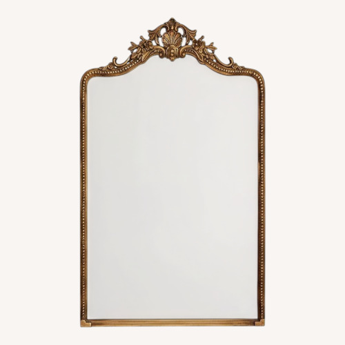 Used Ballard Designs Antique Brass Mirror  for sale on AptDeco