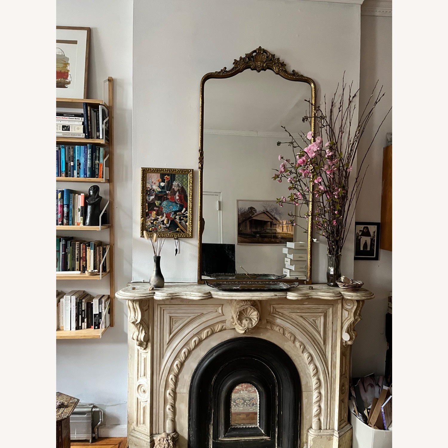 Ballard Designs Antique Brass Mirror  - image-2