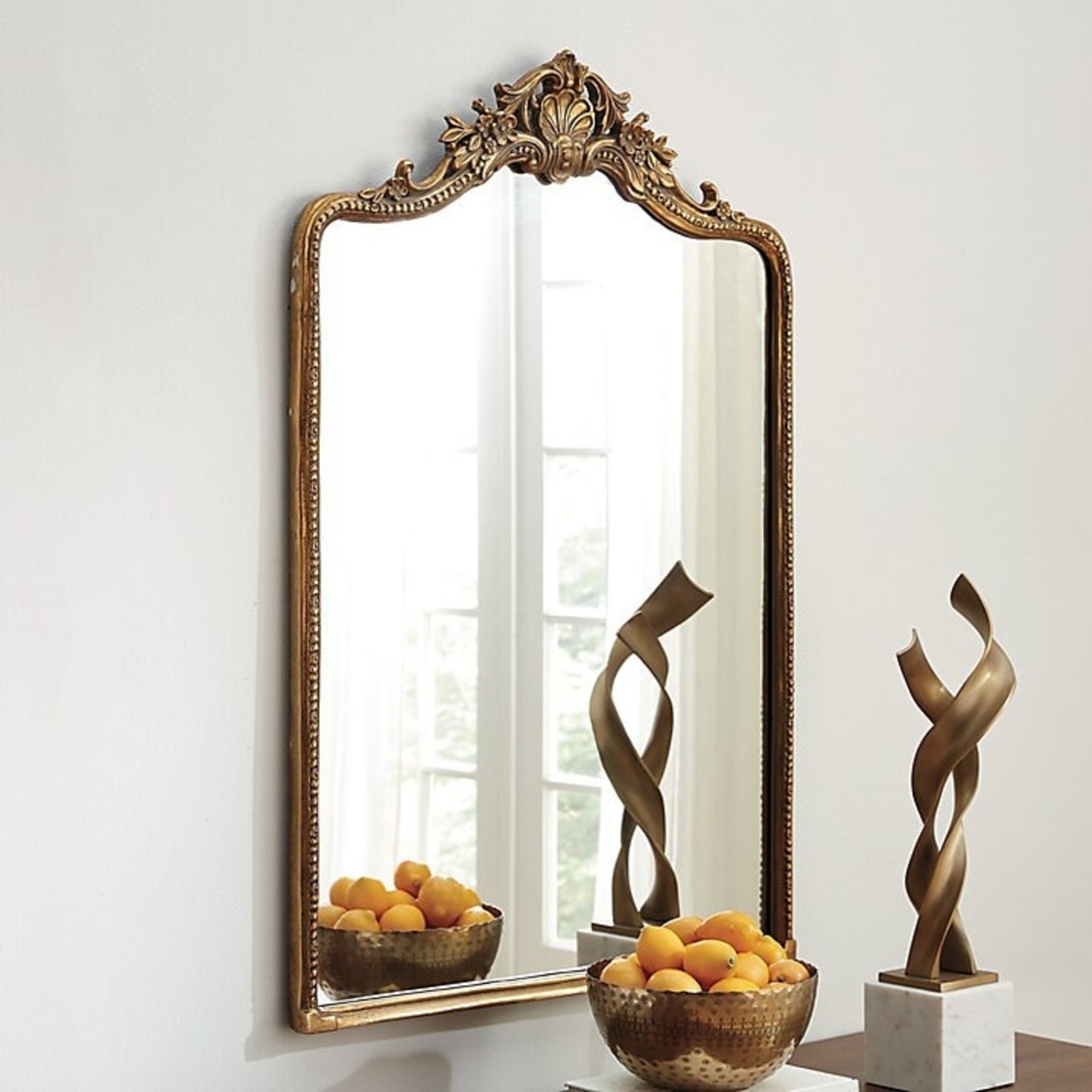 Ballard Designs Antique Brass Mirror  - image-4