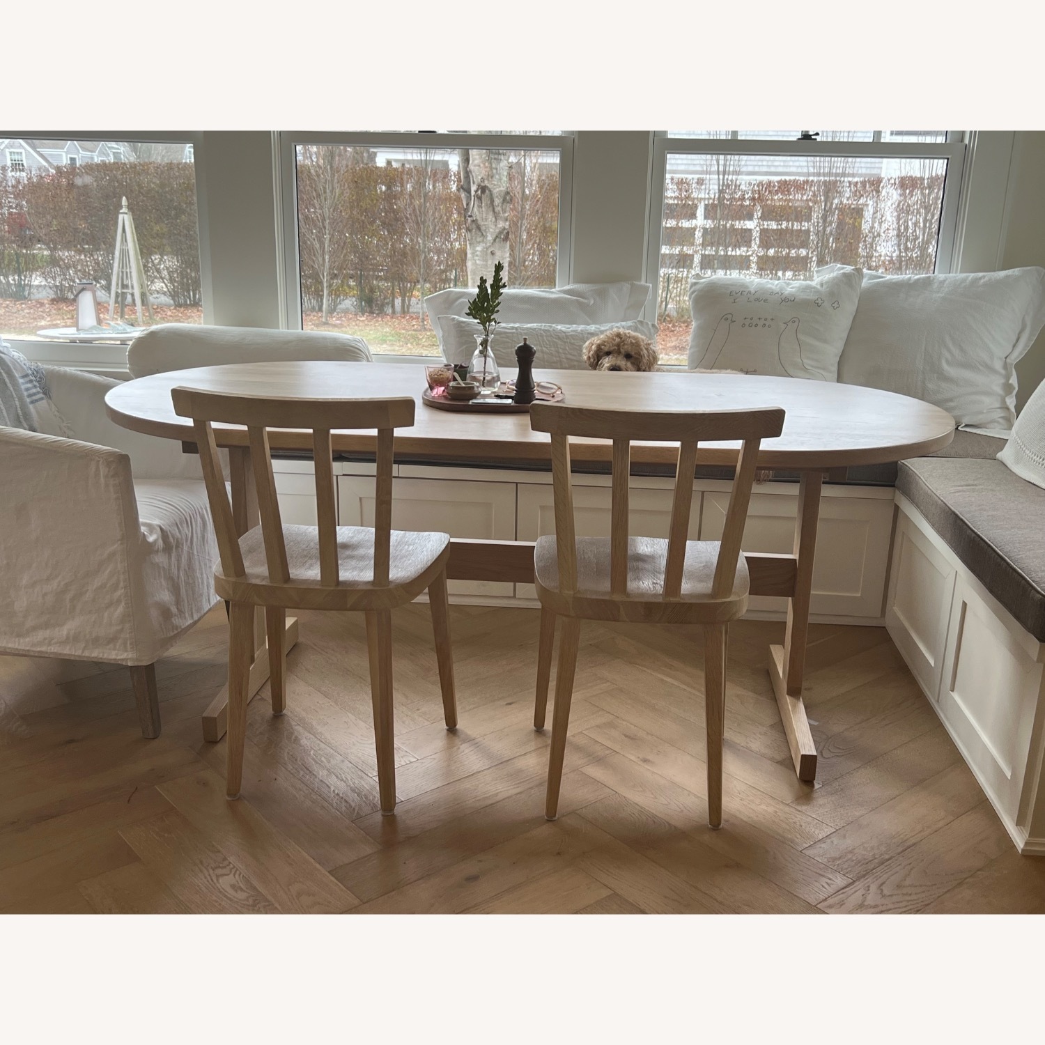 Solid White Oak Table - image-7
