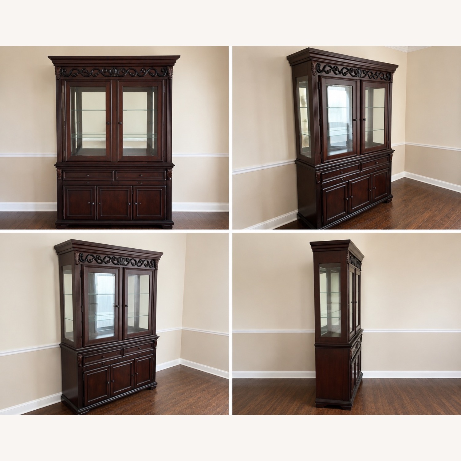 Ashley Furniture Dark Brown Wall Unit - image-2