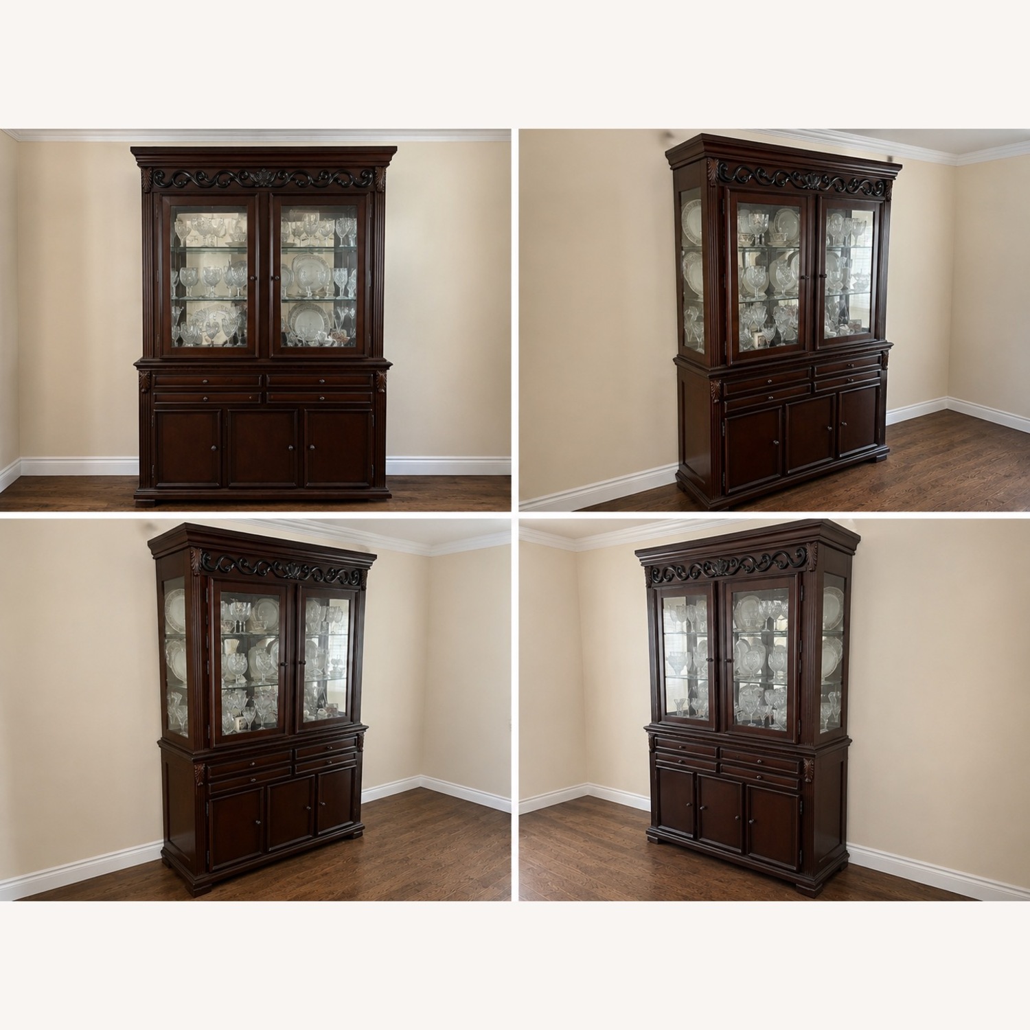 Ashley Furniture Dark Brown Wall Unit - image-3