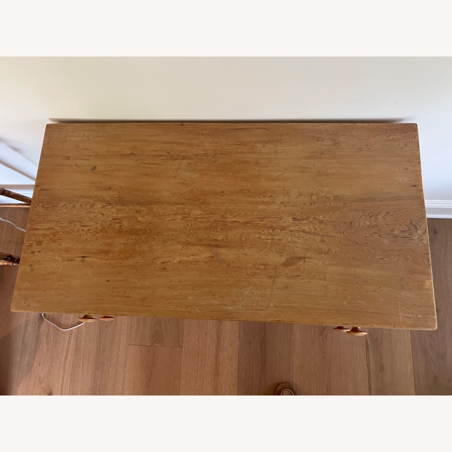 Antique French Antique Natural Wood Chest - image-4