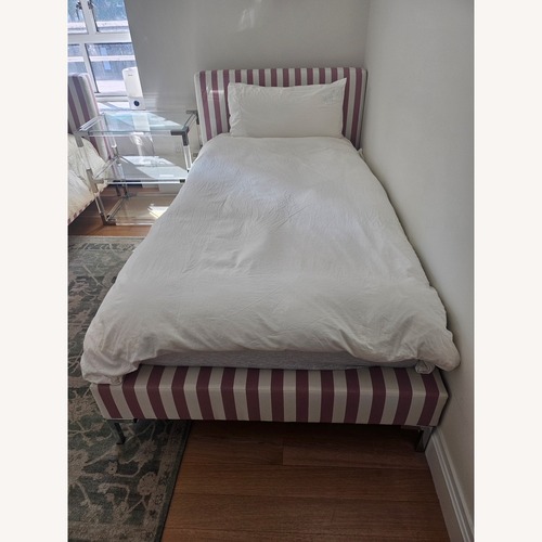 Used Florence Rosewood Delaney Bed Pink Full Bed for sale on AptDeco