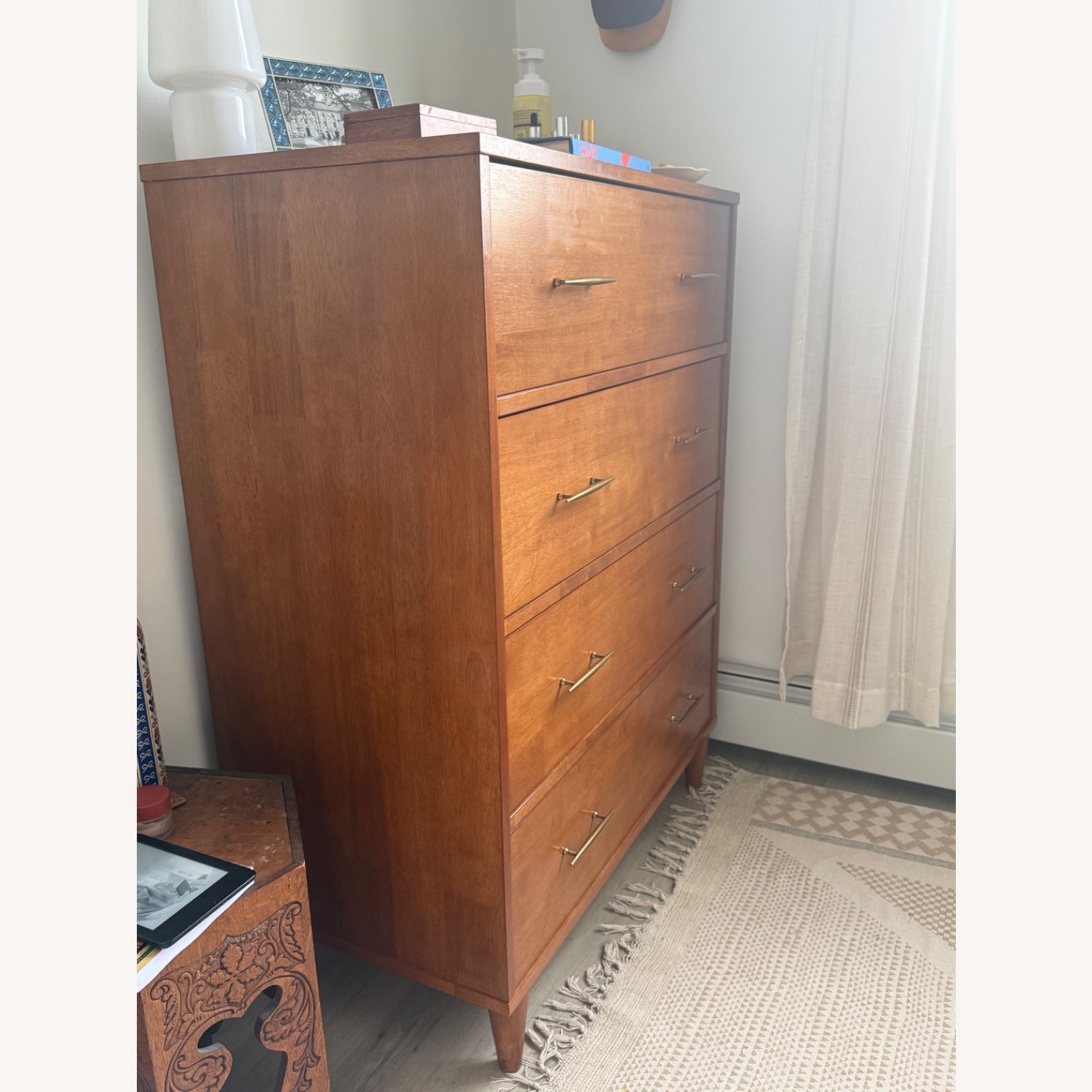 Bed Bath & Beyond Dark Brown Wood Dresser - image-2