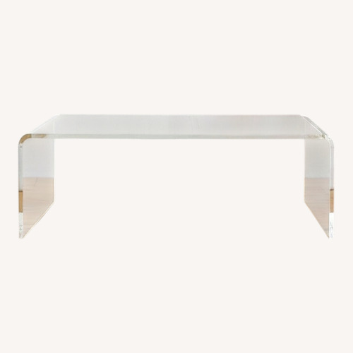 Used CB2 Peekaboo Acrylic Coffee Tablre for sale on AptDeco