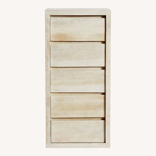 Used Pottery Barn Cayman White Wood Dresser for sale on AptDeco