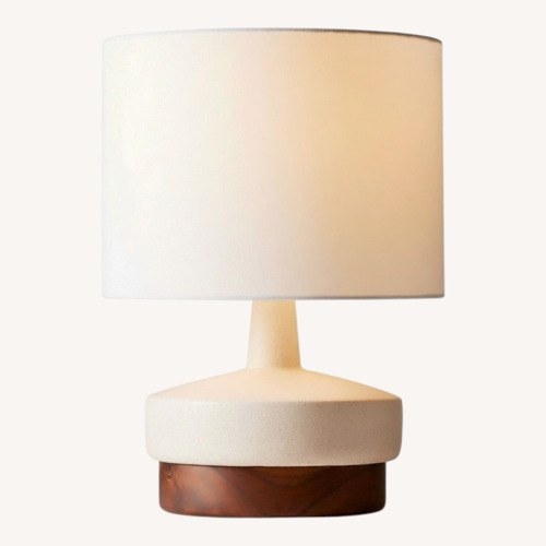 Used West Elm White Ceramic Table Lamp for sale on AptDeco