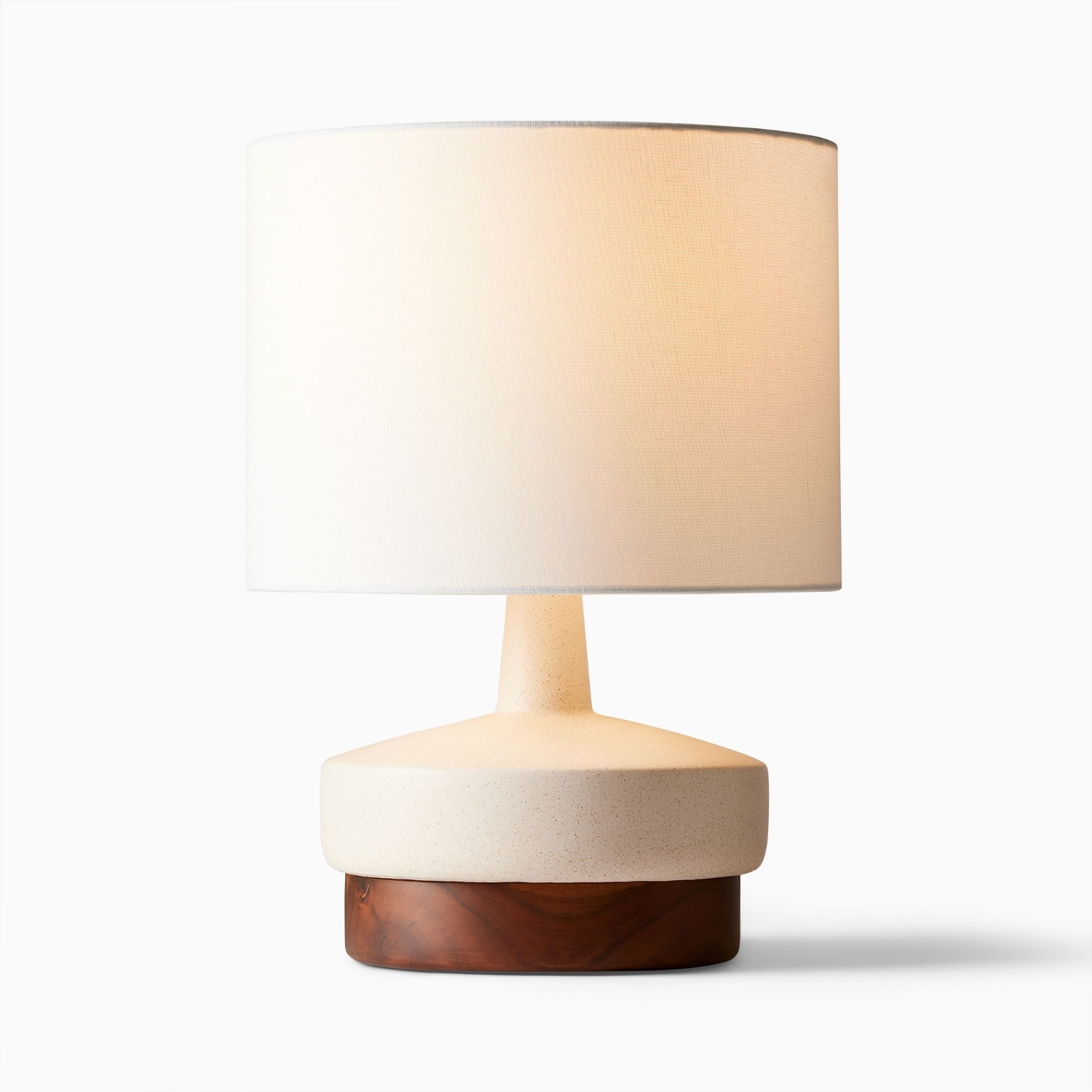 West Elm White Ceramic Table Lamp - image-5
