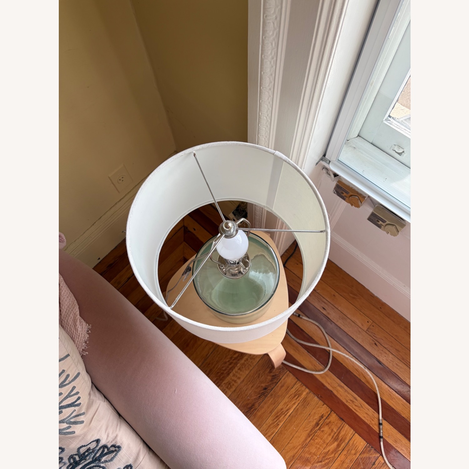 Pottery Barn Mallorca Natural Glass Table Lamp - image-2