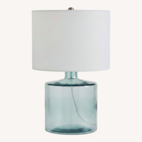 Pottery Barn Mallorca Natural Glass Table Lamp