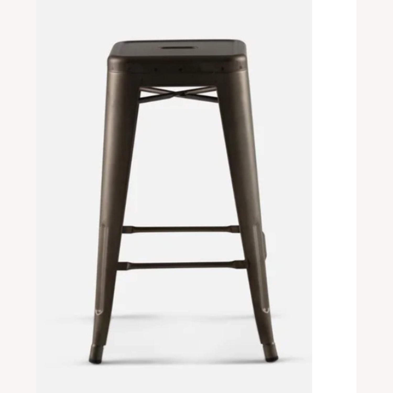 Dark Brown Metal Stools - image-4