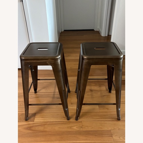 Used Dark Brown Metal Stools for sale on AptDeco