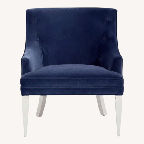 Used Jonathan Adler Haines Blue Accent Chair for sale on AptDeco