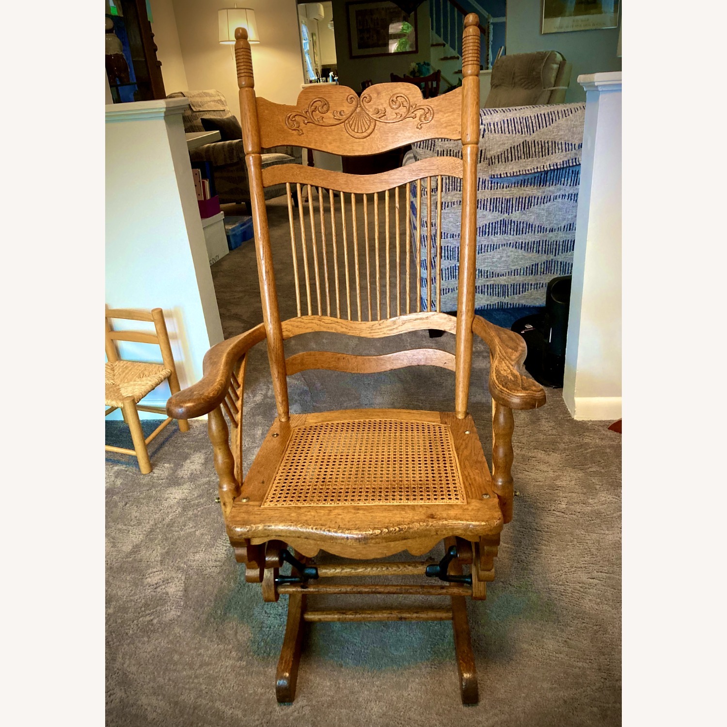 1929 Oak Glider Rocker - image-5