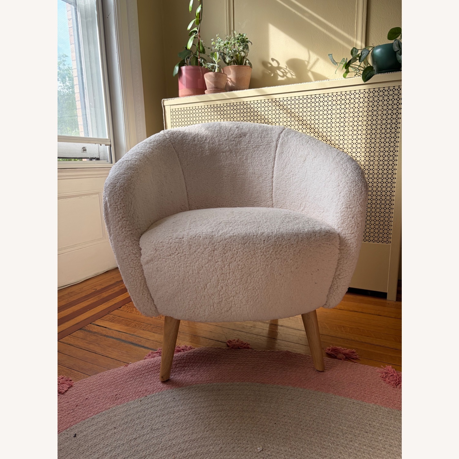 Wayfair White Fabric Accent Chair - image-1