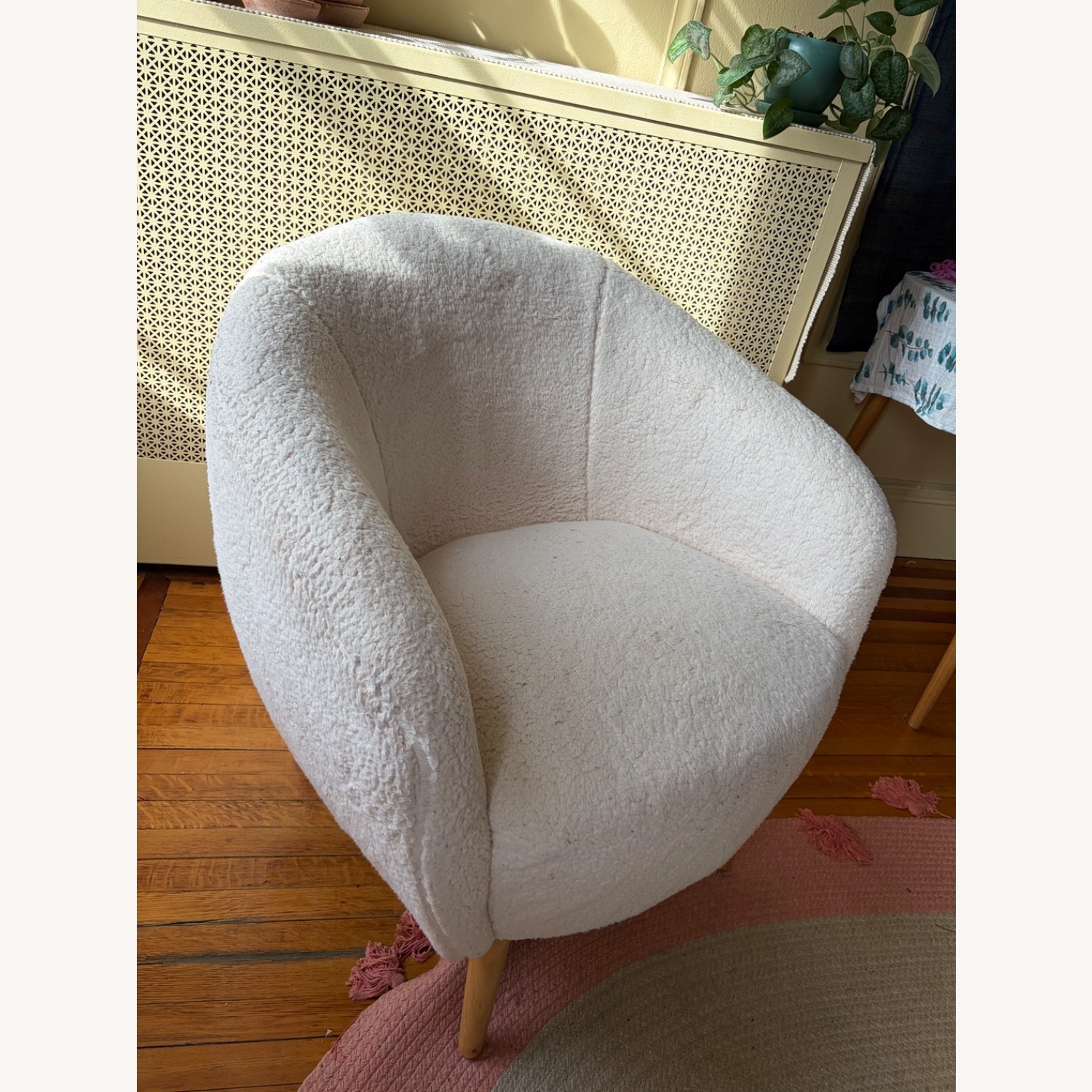 Wayfair White Fabric Accent Chair - image-3