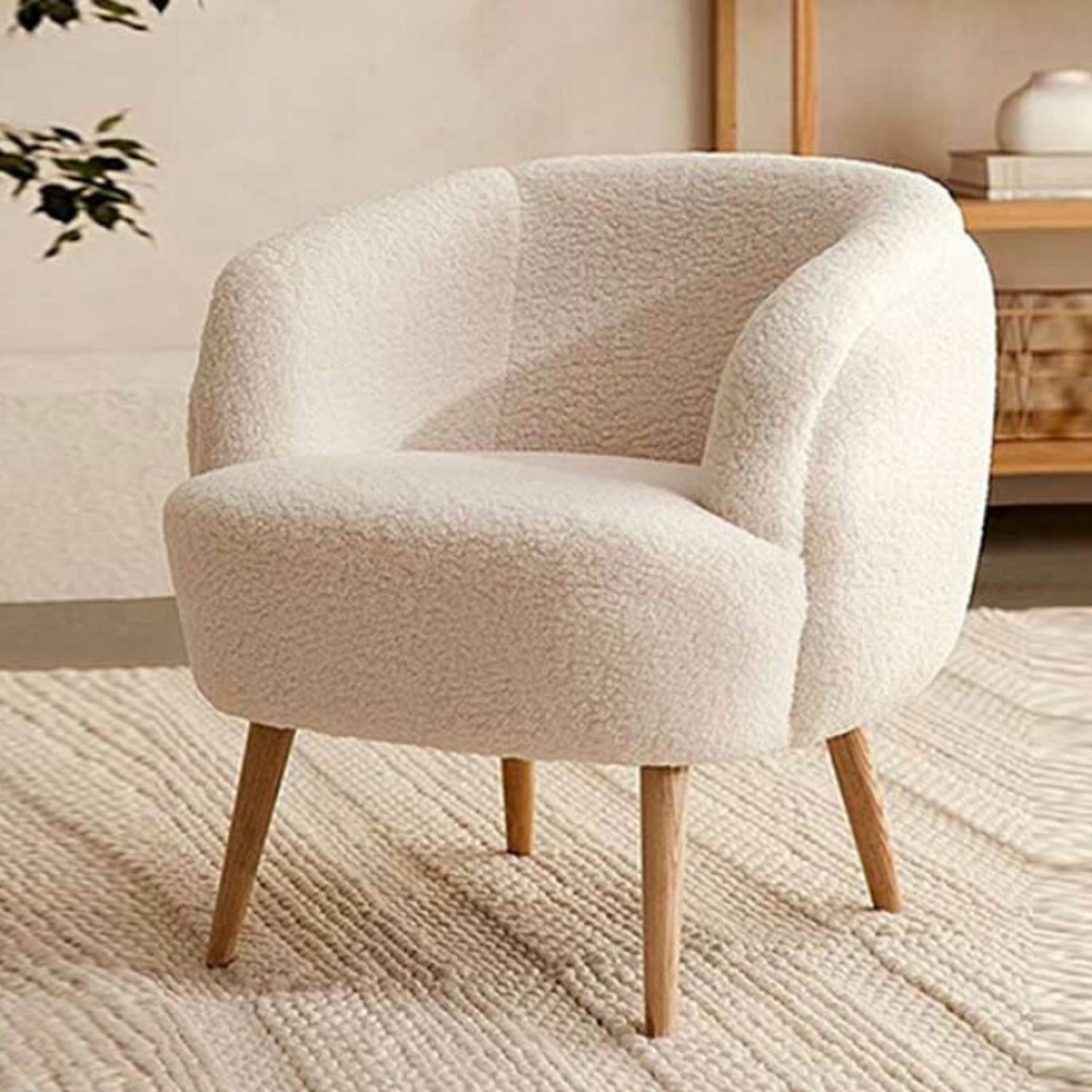 Wayfair White Fabric Accent Chair - image-5