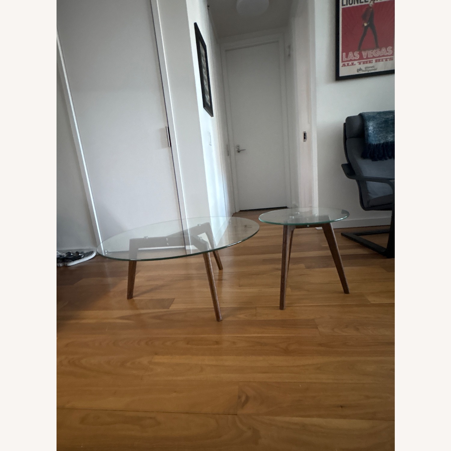 Article Clarus Glass & Wood Coffee & Side Table  - image-3
