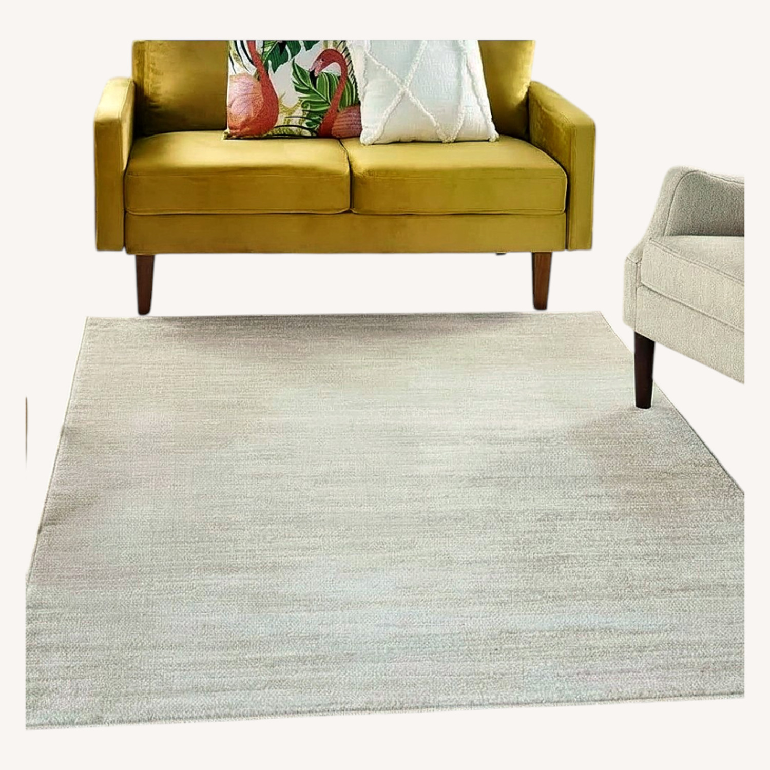 Nourison Ivory Beige 5' x 7' Rug - image-5