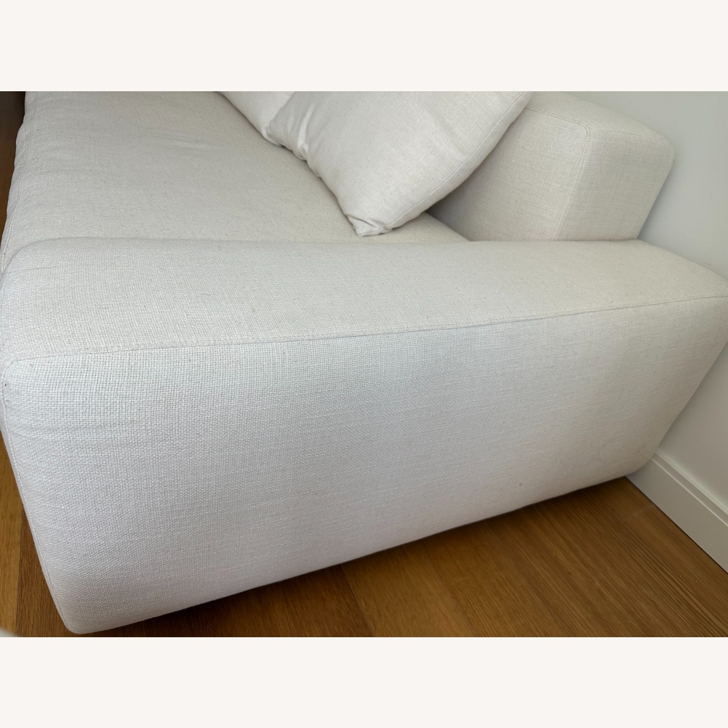 CB2 Arlo Snow Right Wide-Arm Sofa - image-3