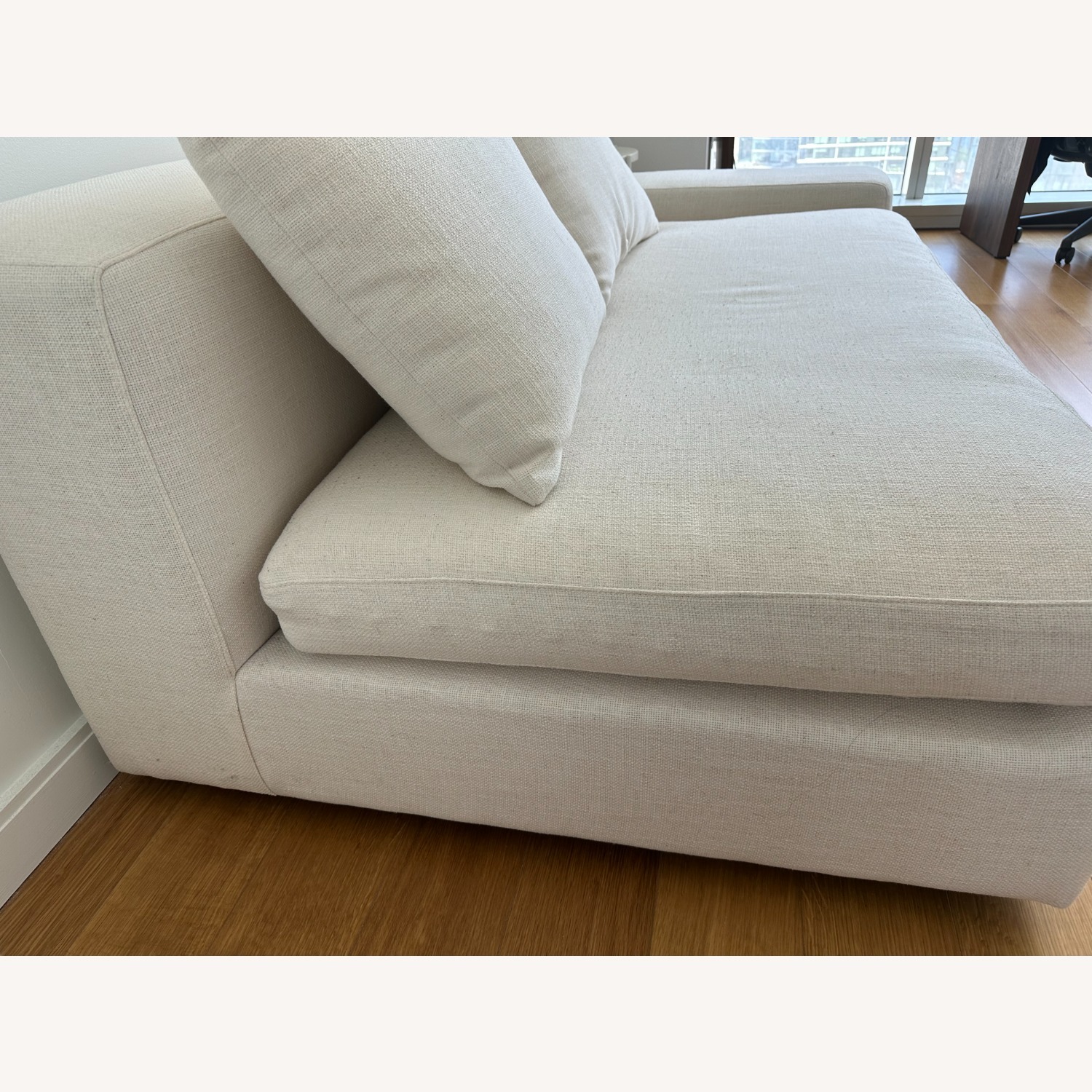 CB2 Arlo Snow Right Wide-Arm Sofa - image-4