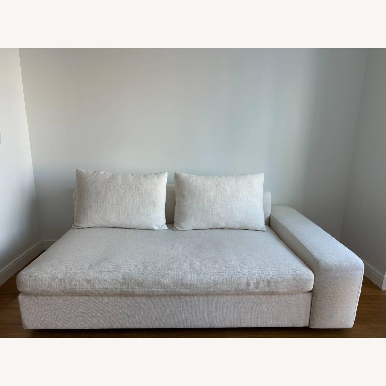 CB2 Arlo Snow Right Wide-Arm Sofa - image-1