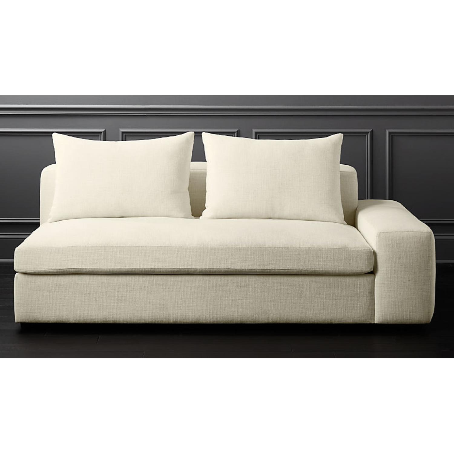 CB2 Arlo Snow Right Wide-Arm Sofa - image-5
