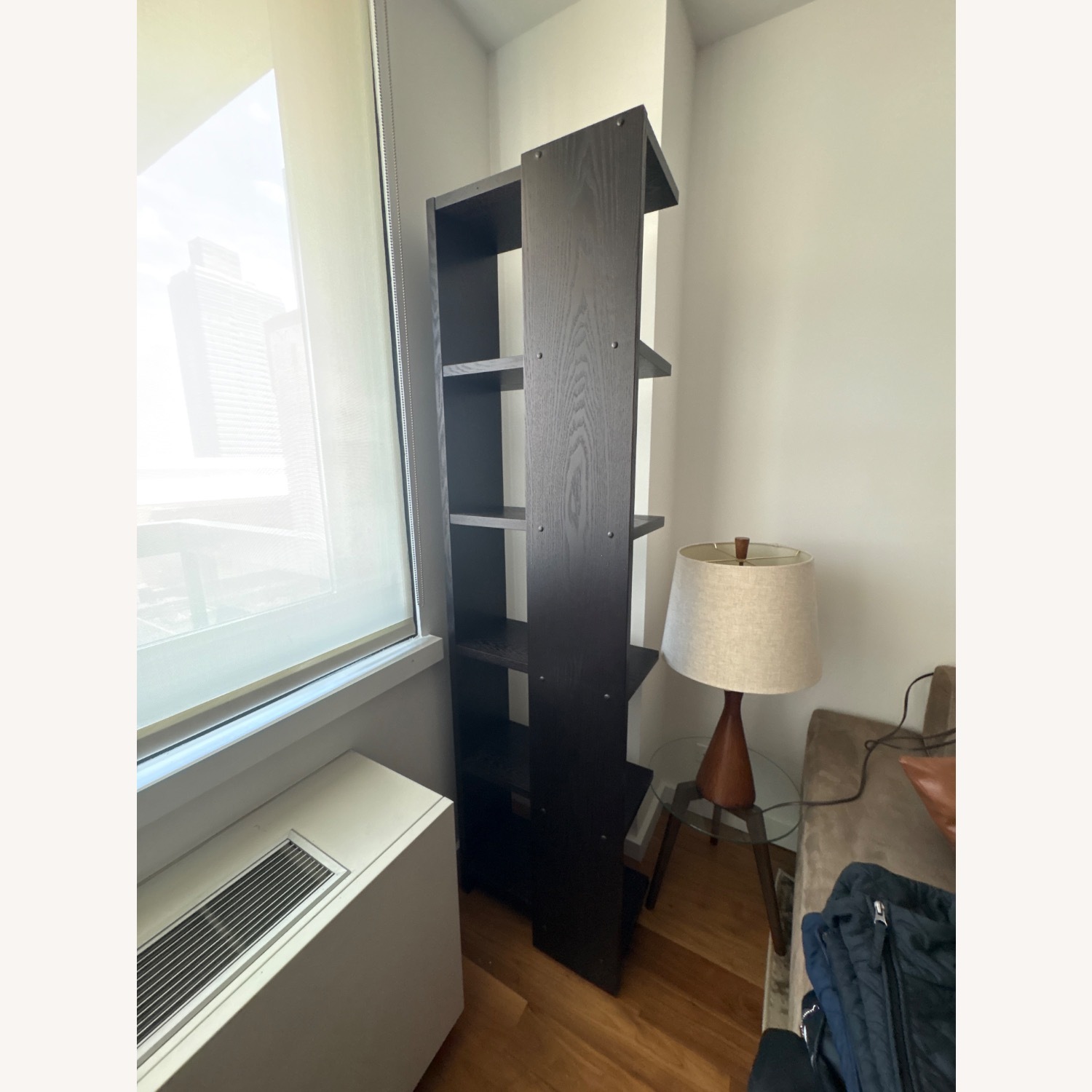 Crate & Barrel Element Dark Brown Wood Bookcase - image-2