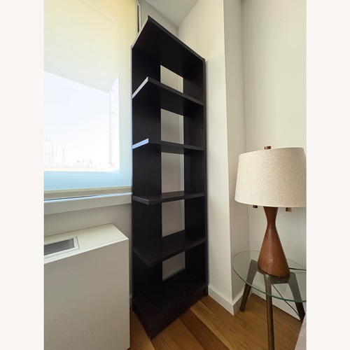 Used Crate & Barrel Element Dark Brown Wood Bookcase for sale on AptDeco