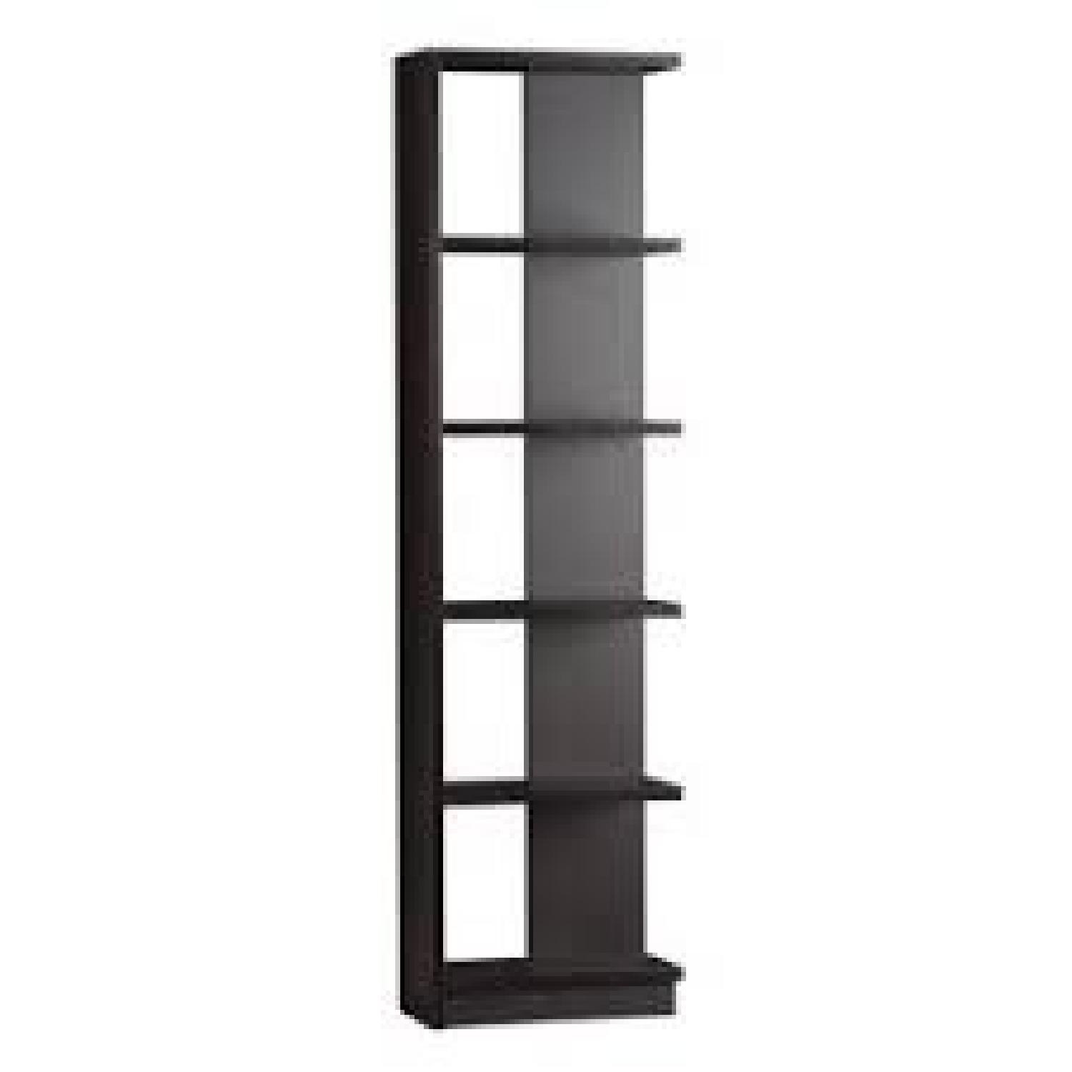 Crate & Barrel Element Dark Brown Wood Bookcase - image-4