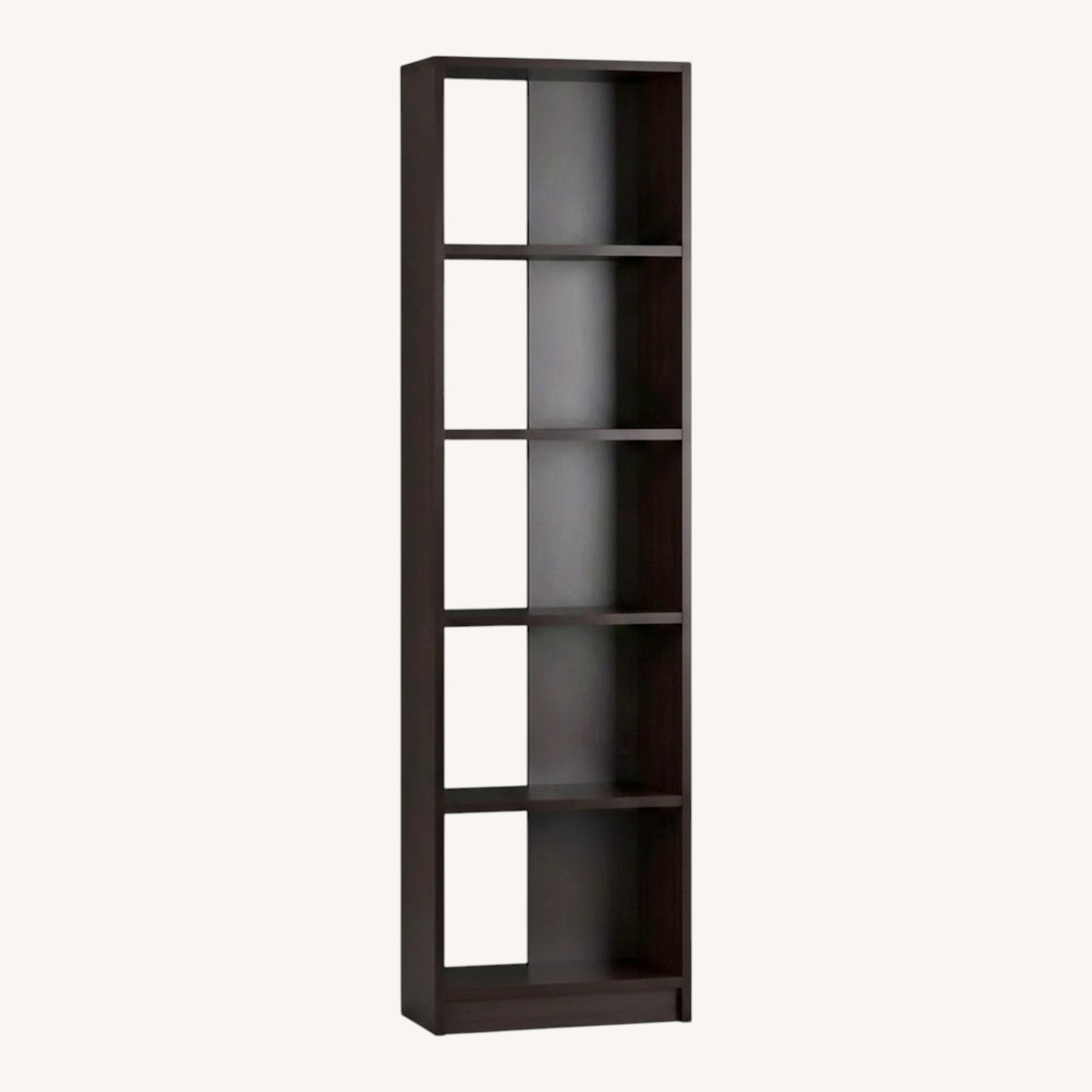 Crate & Barrel Element Dark Brown Wood Bookcase - image-0