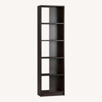 Crate & Barrel Element Dark Brown Wood Bookcase