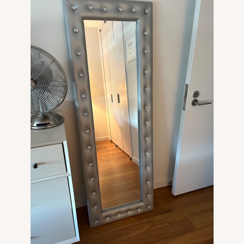 Used Kings Furniture Light Gray Glass Floor Mirror for sale on AptDeco