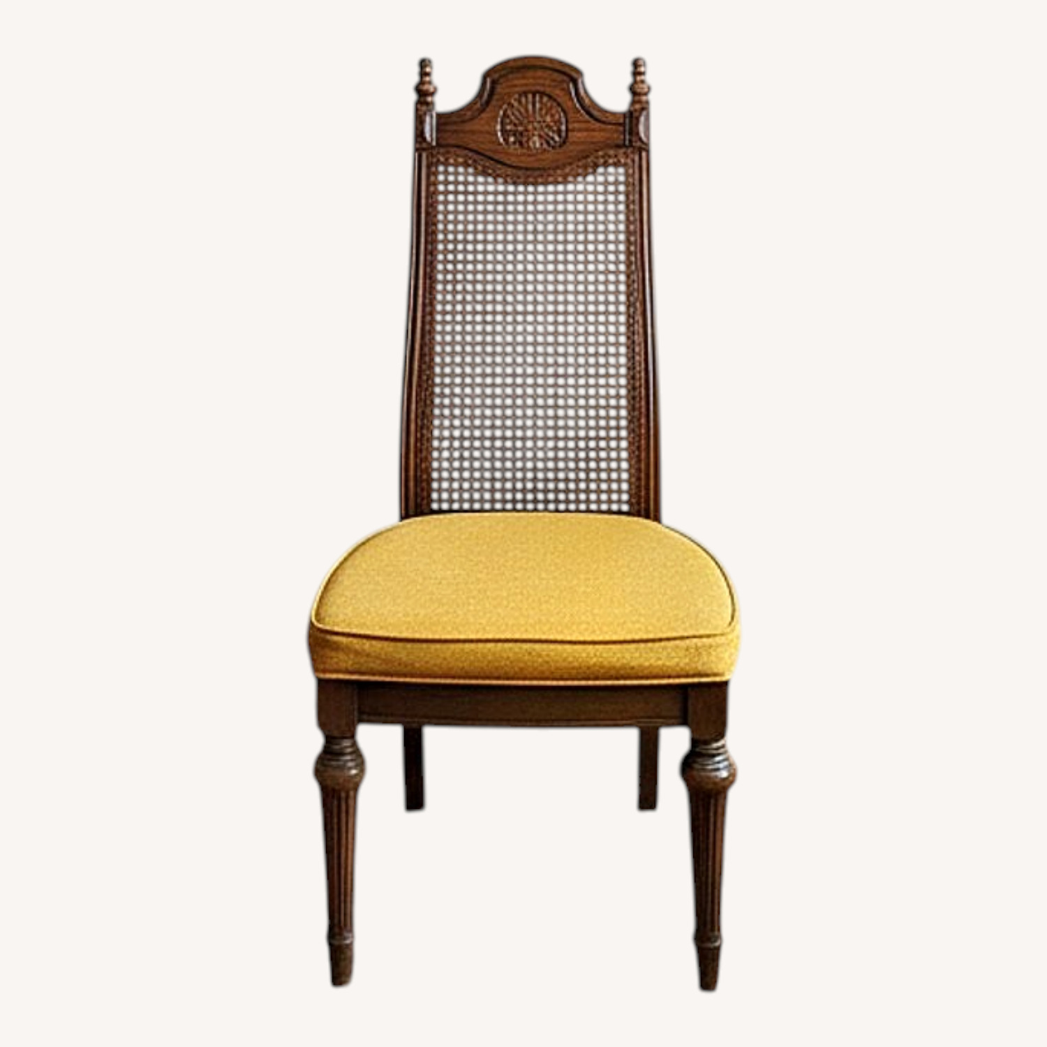 Vintage Pecan Wood Dining Set - image-5