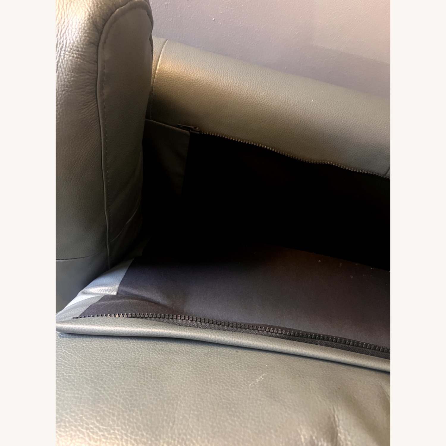 Raymour & Flanigan Leather Bleeker Street 3+ Piece Sectional - image-4