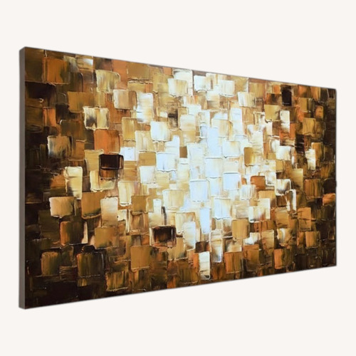 Used Amazon Gold Fabric Wall Art for sale on AptDeco