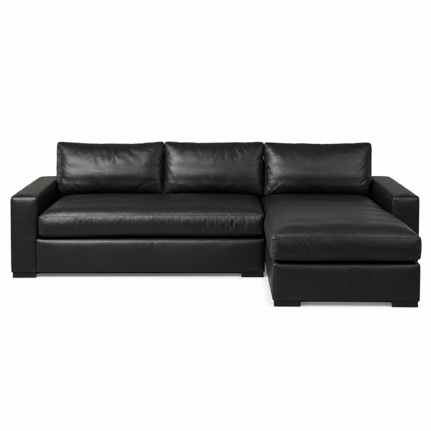 Restoration Hardware Maxwell Black 2 Piece Sectional - image-10