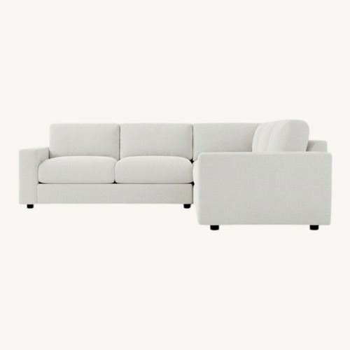 Used West Elm Urban Light Gray Fabric 2 Piece Sectional for sale on AptDeco