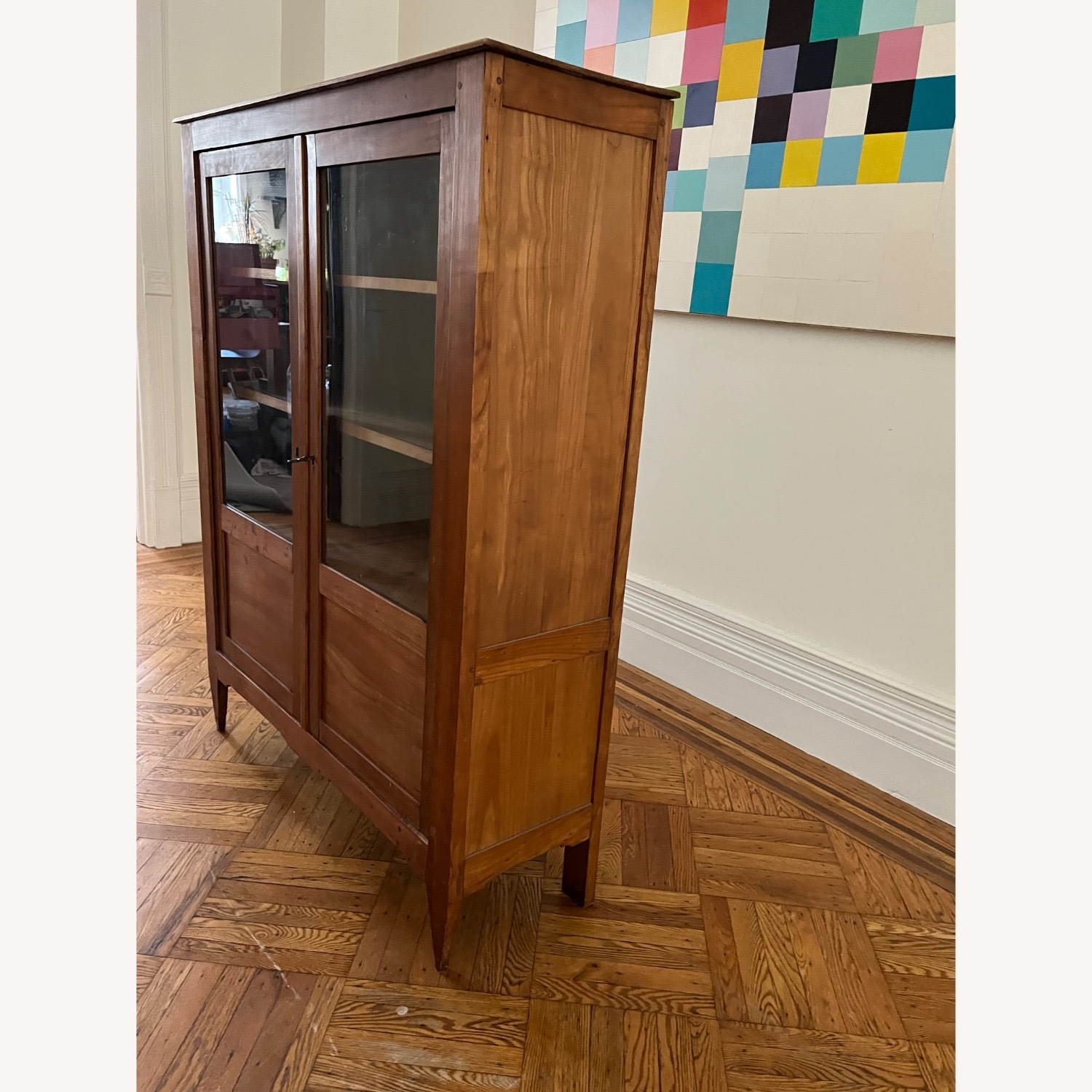 Vintage/Antique Finds Natural Wood Wall Unit - image-3