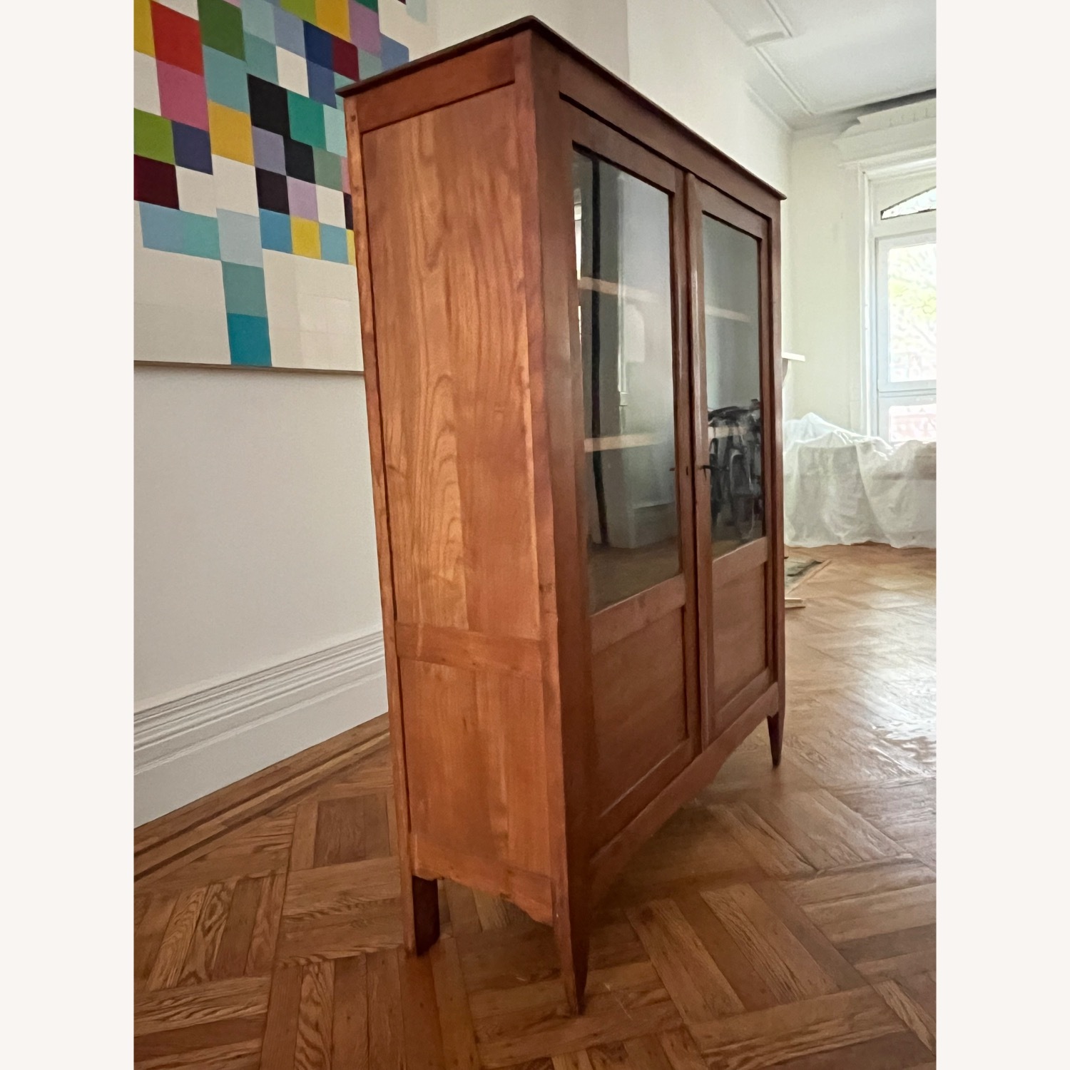 Vintage/Antique Finds Natural Wood Wall Unit - image-2