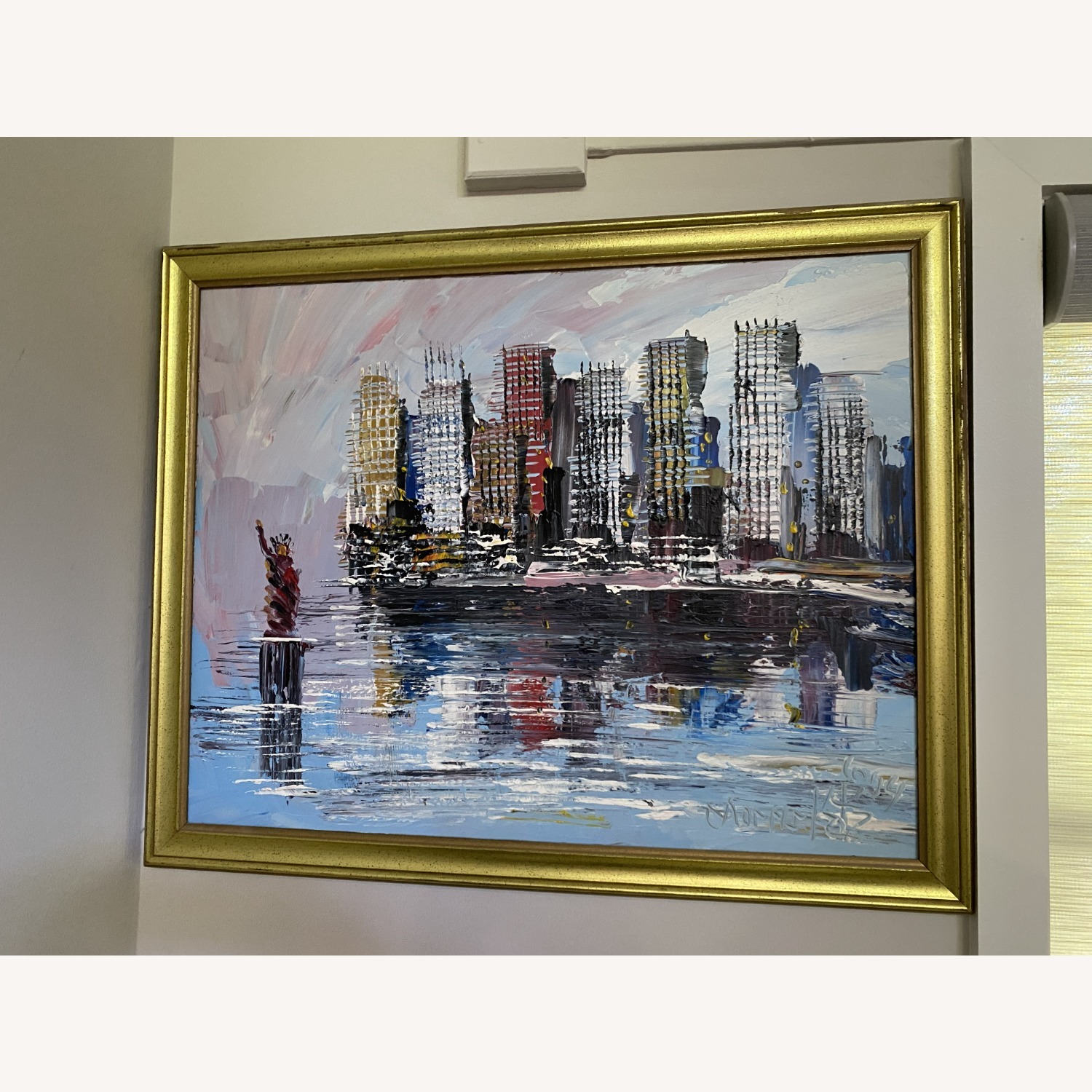 Format NYC Na Blue Fabric Wall Art - image-3