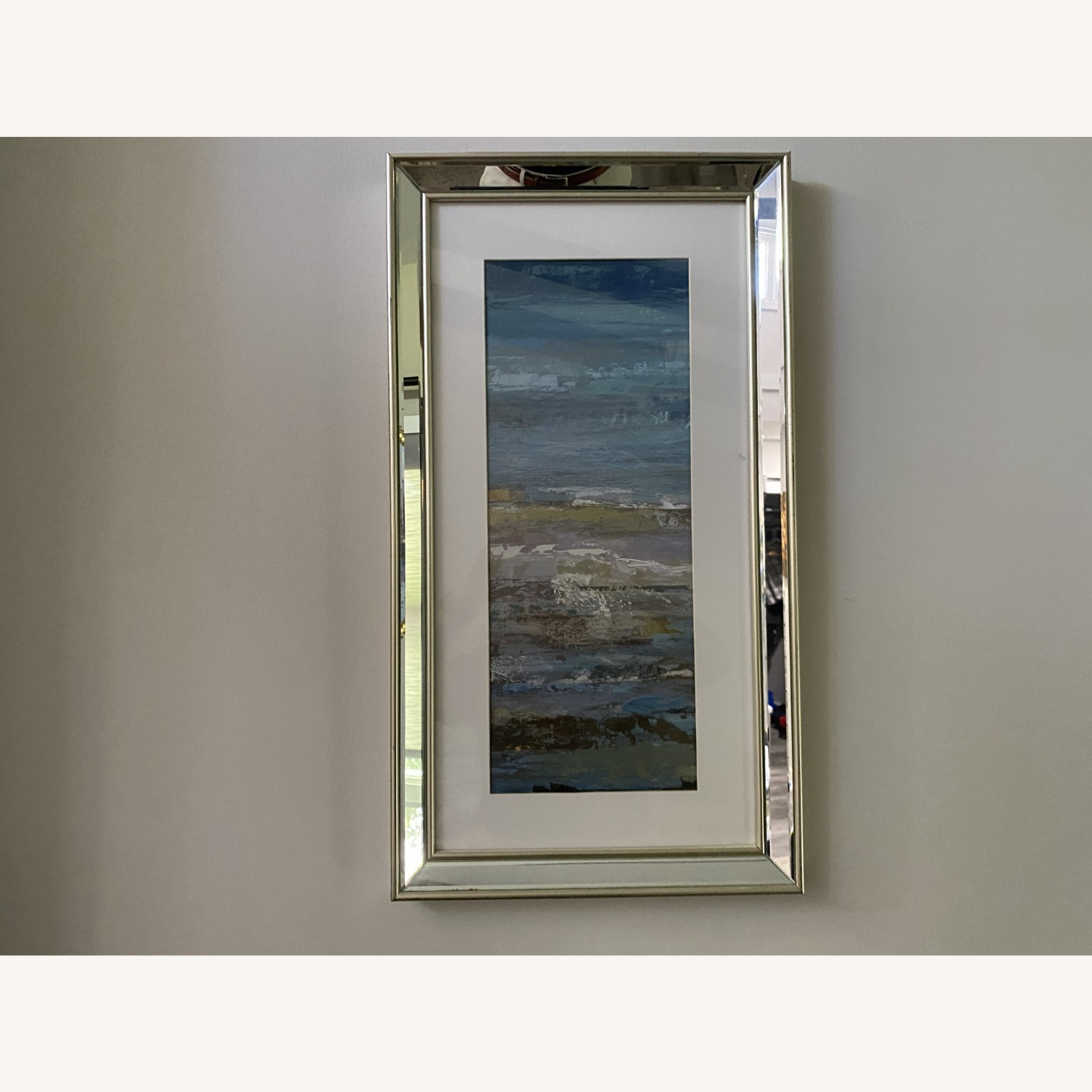 Acrylic Home Design Na Blue Glass Wall Art - image-1