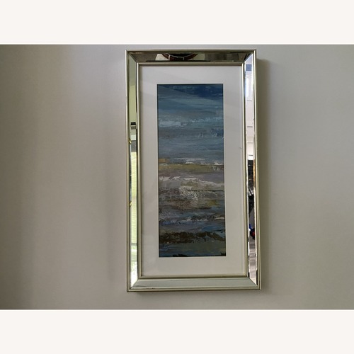 Used Acrylic Home Design Na Blue Glass Wall Art for sale on AptDeco