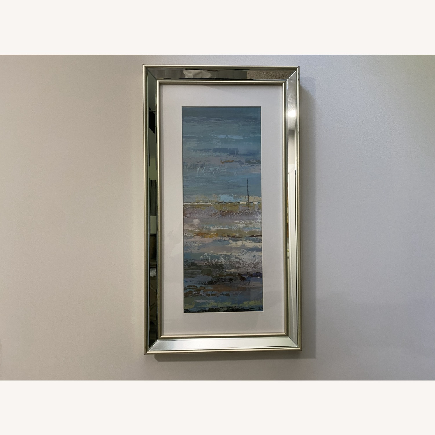 Acrylic Home Design Na Blue Glass Wall Art - image-2