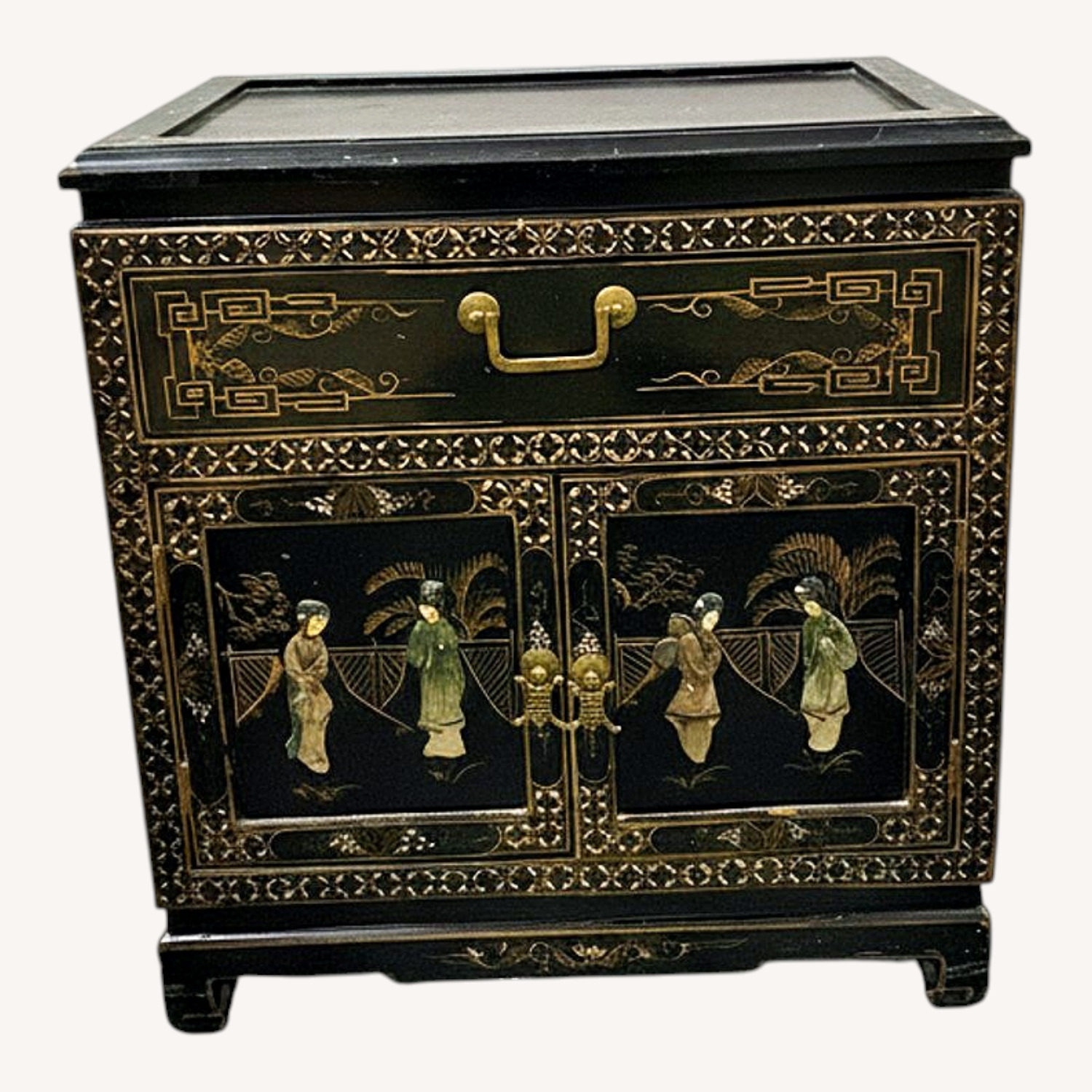 Atlantic Bedding and Furniture Black Wood Chest - image-0