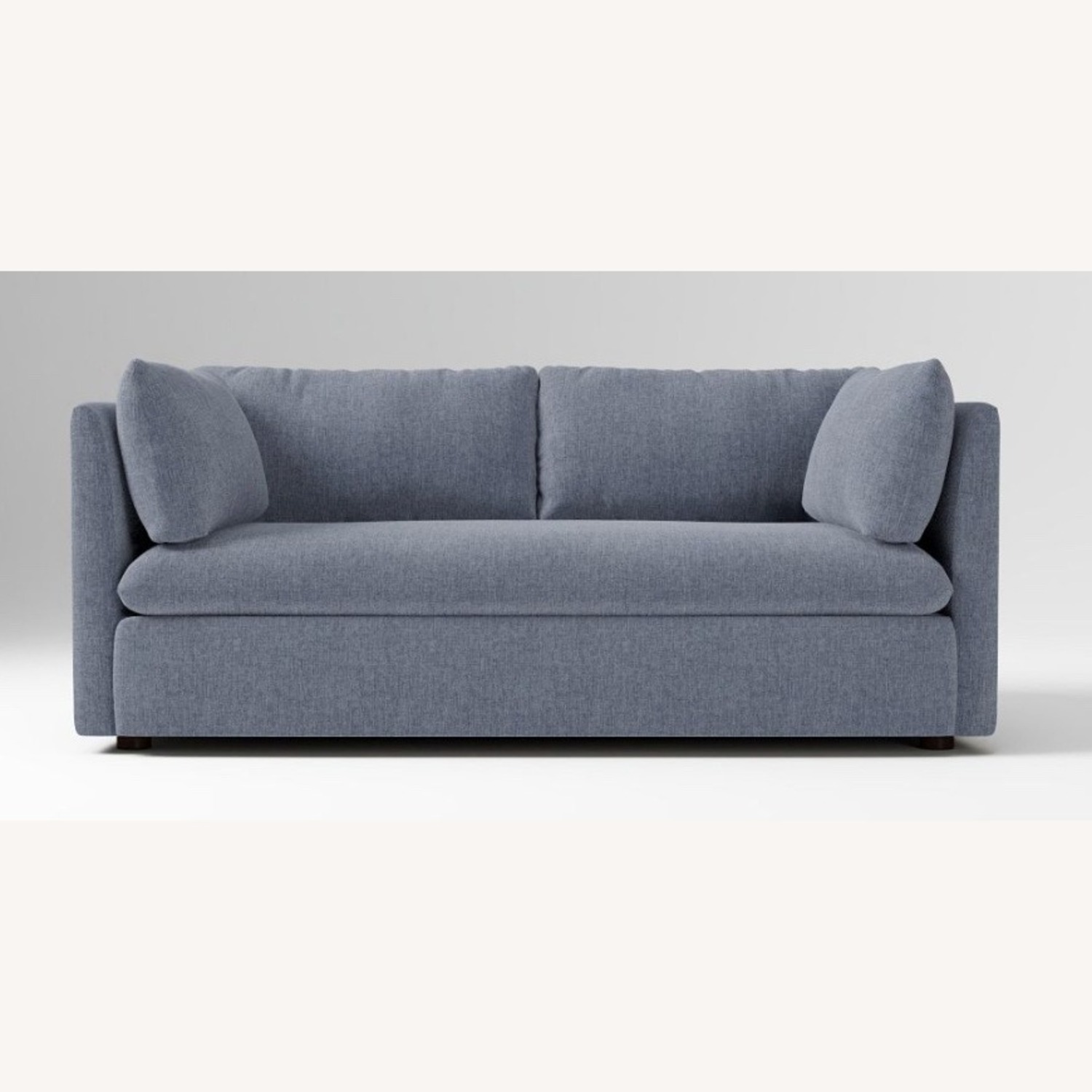 West Elm Shelter Light Gray Fabric 2 Seater Sofa - image-3