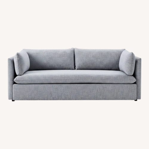 Used West Elm Shelter Light Gray Fabric 2 Seater Sofa for sale on AptDeco