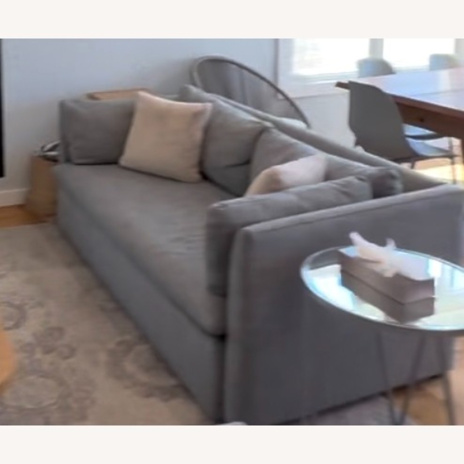 West Elm Shelter Light Gray Fabric 2 Seater Sofa - image-5